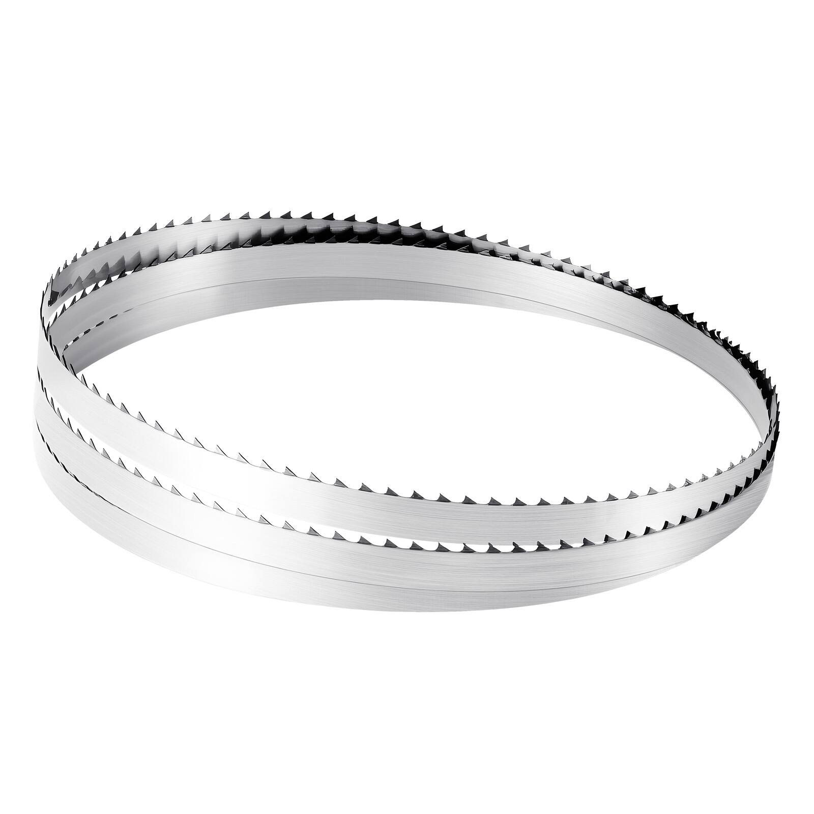 Alt View 5. VEVOR - Bandsaw Blade, 72 Inch Length, 4 TPI Band Saw Blade with 18 HRC Hardened Sharp Teeth, SK5 High-Strength Carbon Steel - Sliver.