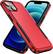 Front. Entronix - Entronix iPhone 14 Plus Case - Sleek Dual-Layer Soft-Touch Protective Cover - Red.