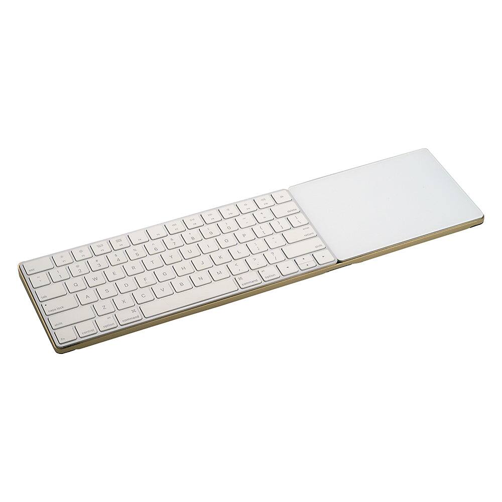 Angle. Fotodiox - CraftMaster Union Tray for Apple Magic Keyboard and Apple Magic Trackpad 2 - Gold - Gold.