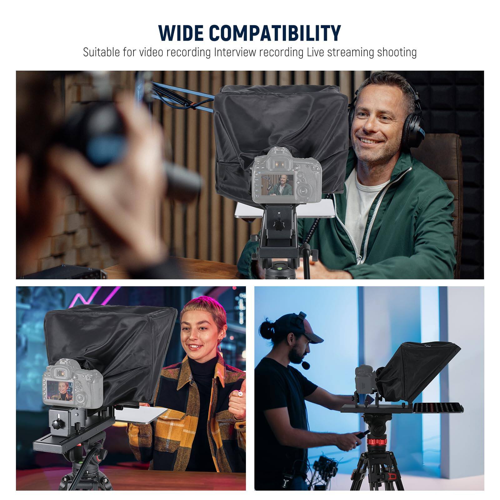 WIDE COMPATIBILITY  
Suitable for video recording, interview recording, live streaming, shooting