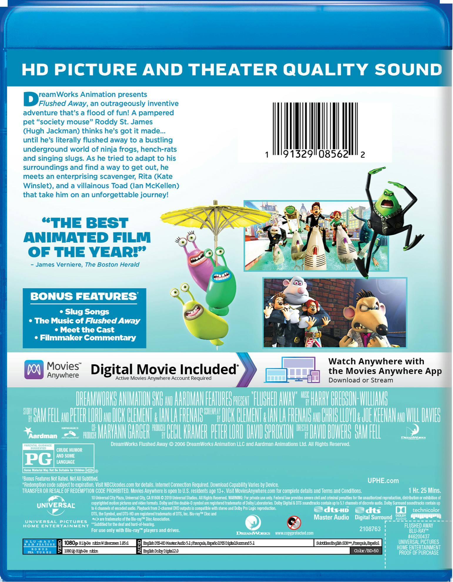 Angle. Flushed Away (Blu-ray + Digital HD) [Blu-ray].