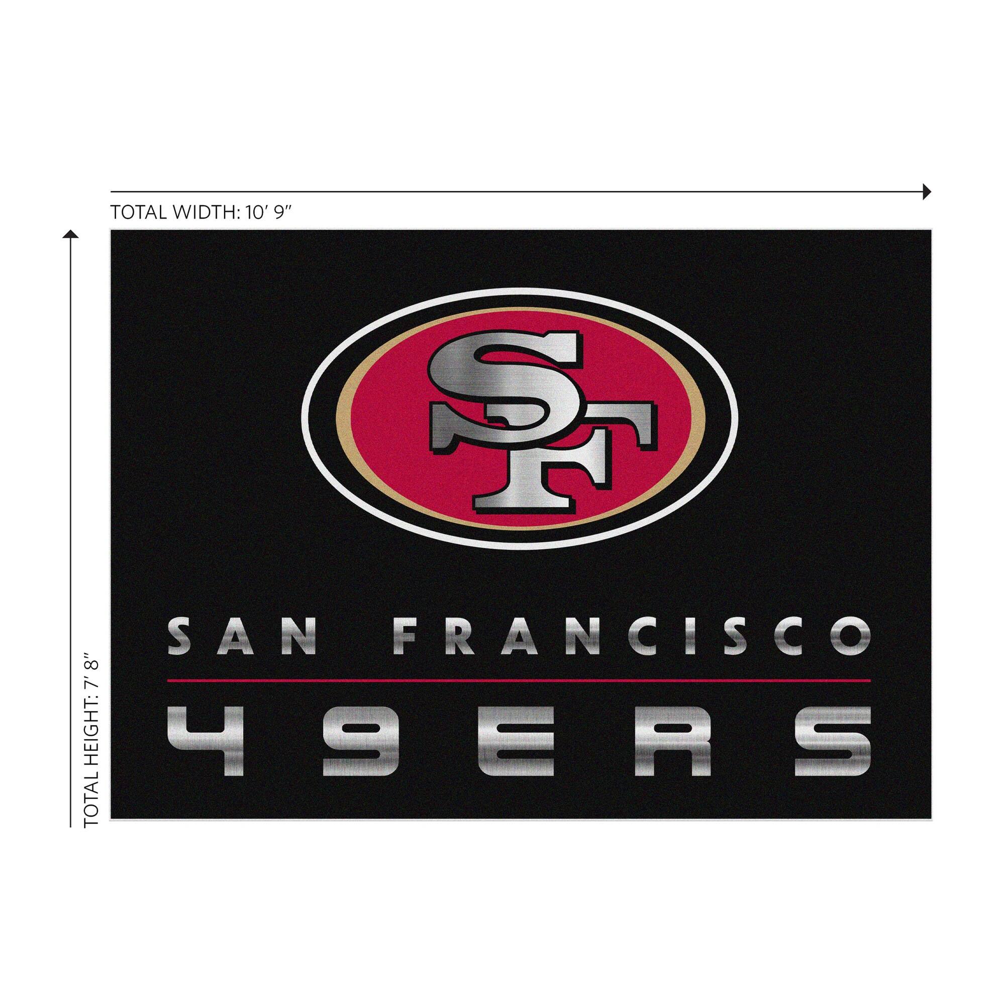 TOTAL WIDTH: 10' 9"  
TOTAL HEIGHT: 7' 8"  
SAN FRANCISCO  
49ERS