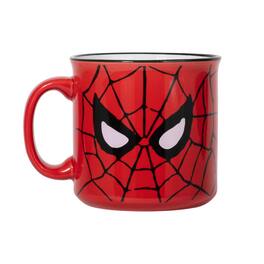 Silver Buffalo - Marvel Spider-Man Face Ceramic Camper Mug | Holds 20 Ounces - Red