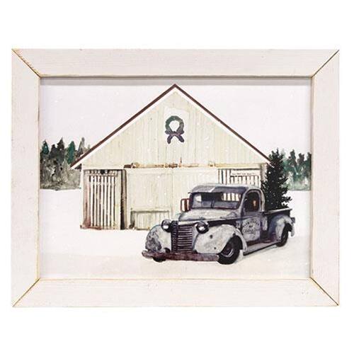 Front. BreeBe - Vintage Delivery Framed Print 12" x 16" - White.
