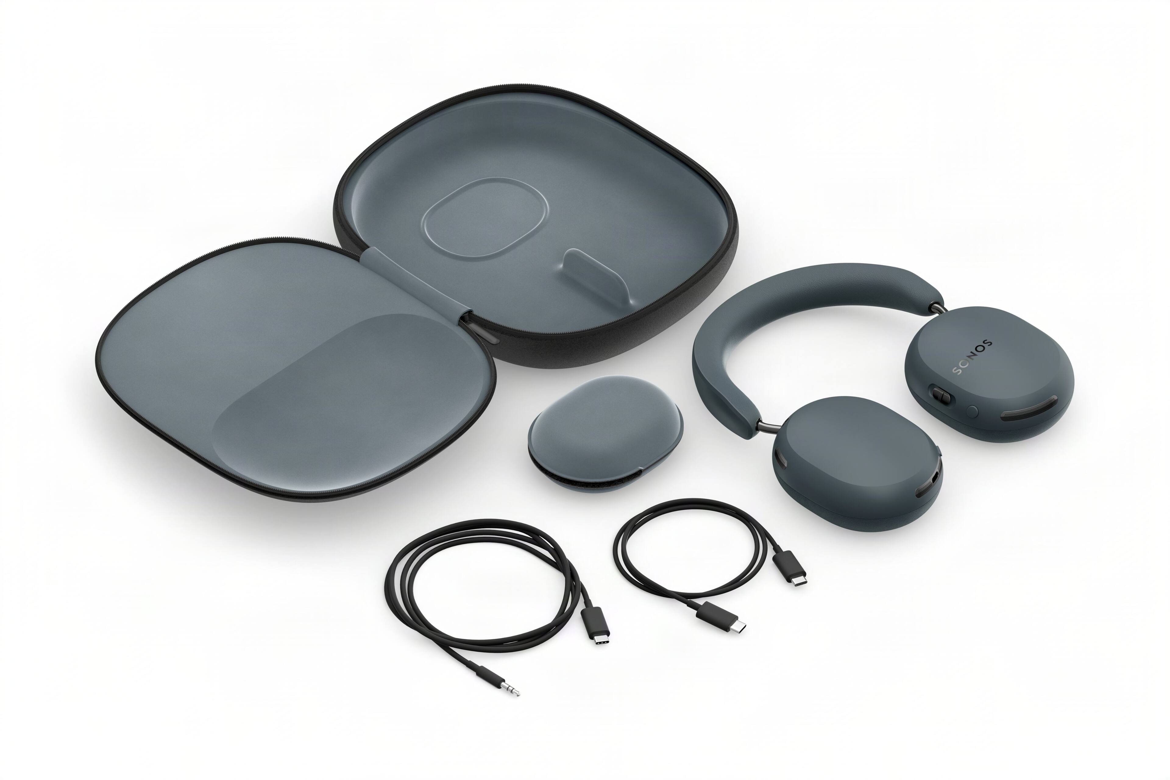 Back. Sonos - Ace Ultra Wireless Over-the-Ear Headphones with Active noise Cancellation - Agave.