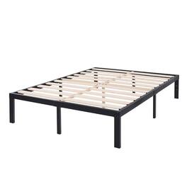 Hivvago - Full Heavy Duty Metal Platform Bed Frame with Wood Slats 3,500 lbs Weight Limit - Black