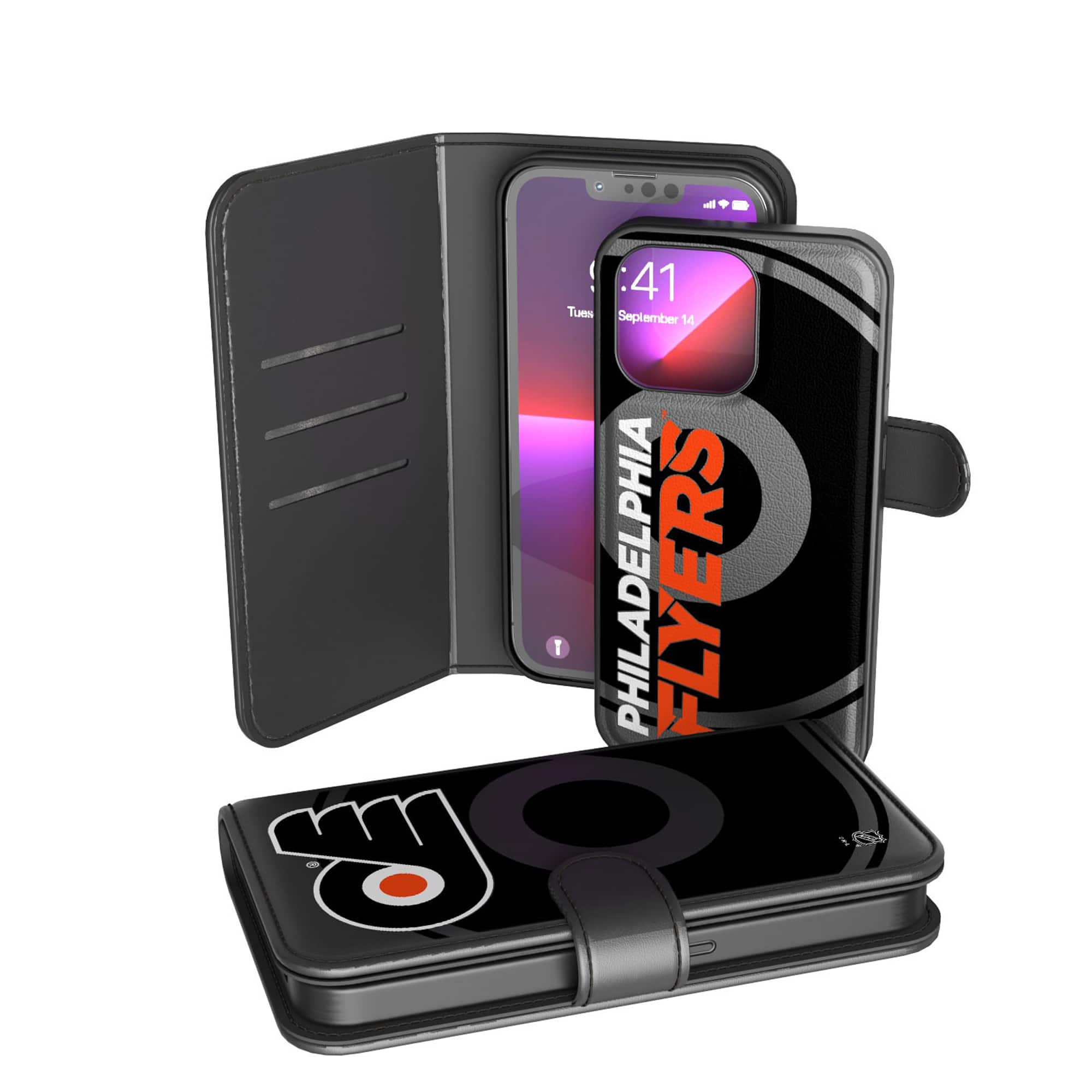 Keyscaper - NHL - Philadelphia Flyers iPhone Wallet Case - 7 Plus/8 Plus - Multicolor