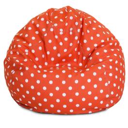 Majestic Home - Large Bean Bag Ikat Dot - Orange