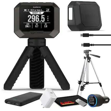 GARMIN RX-9 w/ 4mm A...
SHOT 15
296.5 FPS
S AVG SD ES 295.1 0.7 2.8
GARMIN XERO
GARMIN
GARMIN
GARMIN
SAVE ELECTRONICS