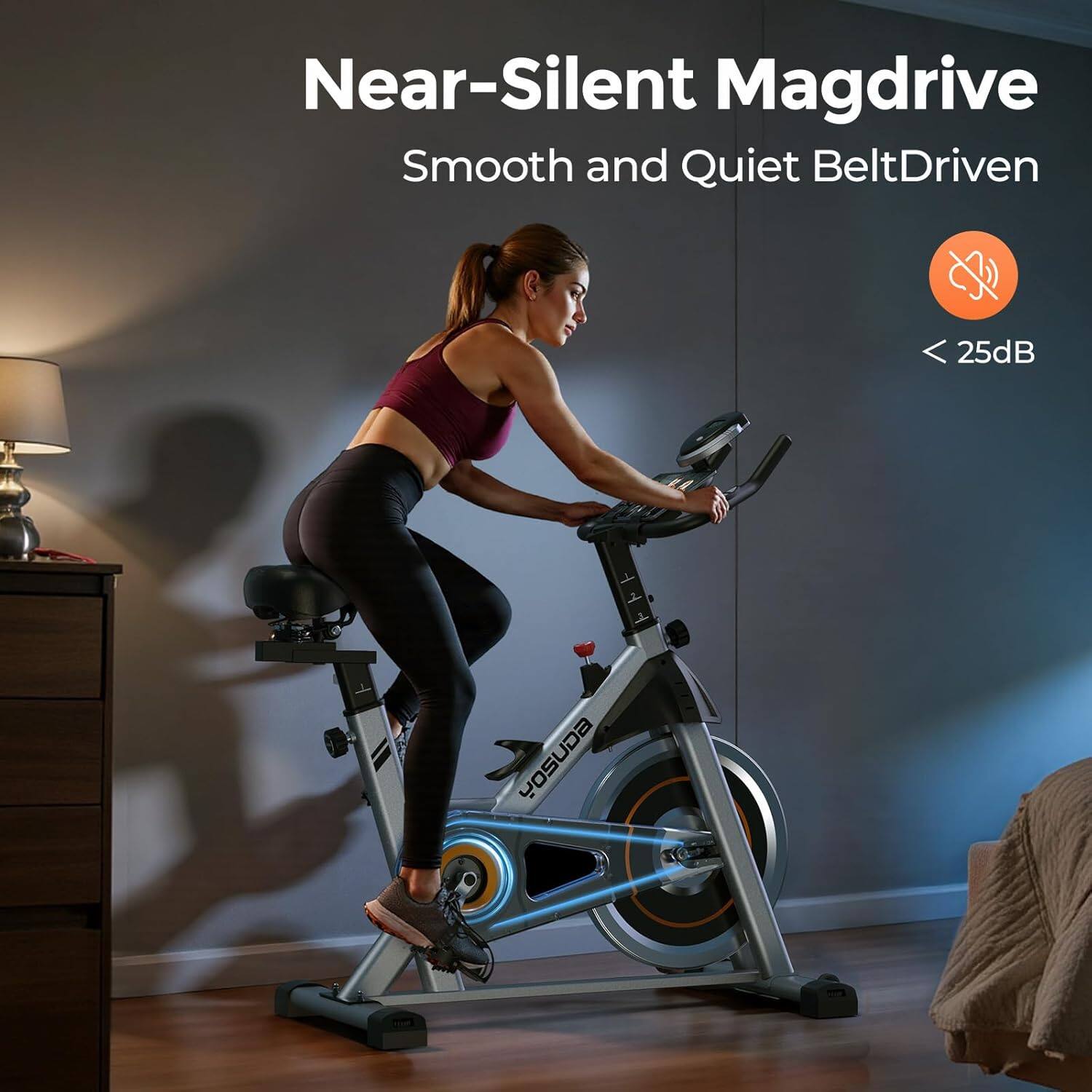 Near-Silent Magdrive  
Smooth and Quiet BeltDriven  
< 25dB