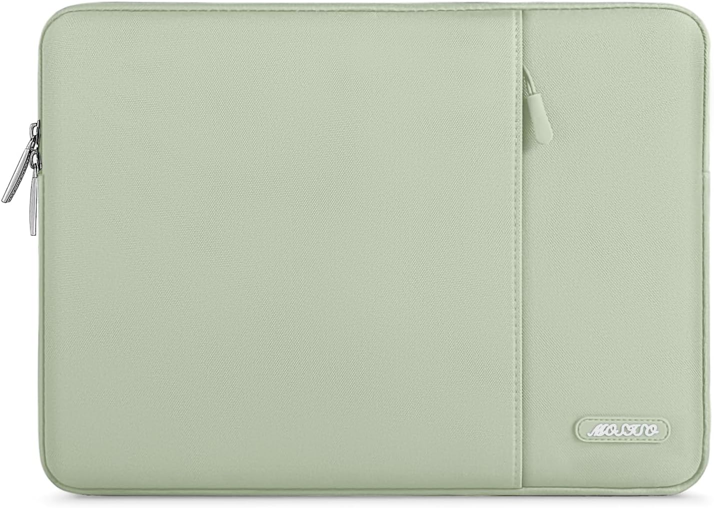 Front. mosiso - Laptop Case 13-13.3 inch Laptop Sleeve Fit with MacBook Air/Pro 13/Pro 14  HP Dell ASUS Lenovo  Sleeve Bag with Pocket - Sage Green.