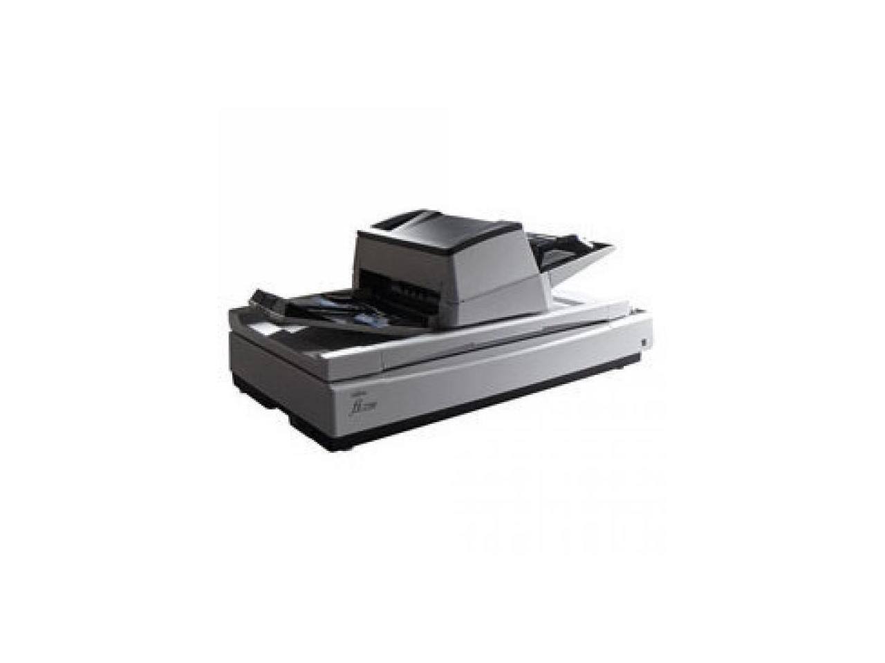 Alt View 7. Ricoh - Ricoh fi-7700 PA03740-B005 Duplex 600 DPI x 600 DPI Production-class ADF + Flatbed document scanner - White.