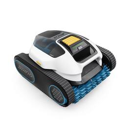 MAMMOTION - SPINO E1 Robotic Pool Cleaner, 5800GPH, 110° Walls, SmartArc, 3.5H Saltwater & App Control - White