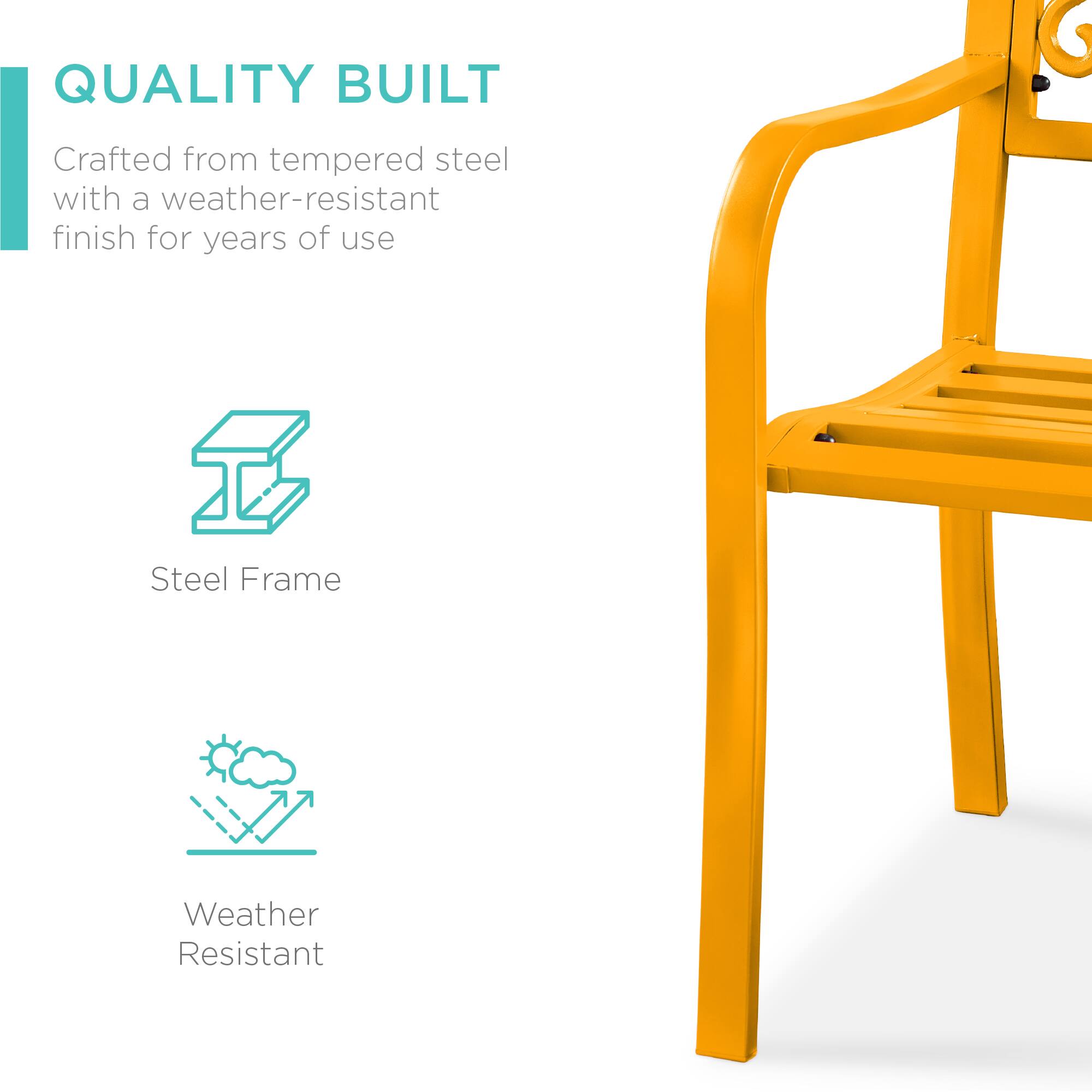 QUALITY BUILT  
Crafted from tempered steel with a weather-resistant finish for years of use  

Steel Frame  
Weather Resistant