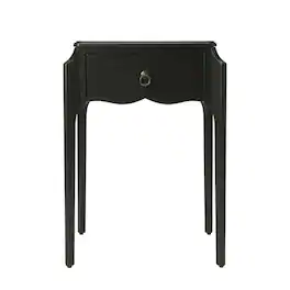 Starlight Canyon Home - 1-Drawer Nightstand with Distressed Finish - Black