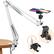 Front. TARION - TARION Overhead Video Arm – Flexible Articulating Desk Phone Holder for Filming, Livestream, Photography, Video - White.