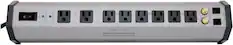 Cl POWER PROTECTION O EXTREME VOLTAGE 2 1 2 1 CARL SATELLITE w a 1D out POWER STATION SERIES MULTI-STAGE PROTECTION LINEAR AC POWER CONDITIONER