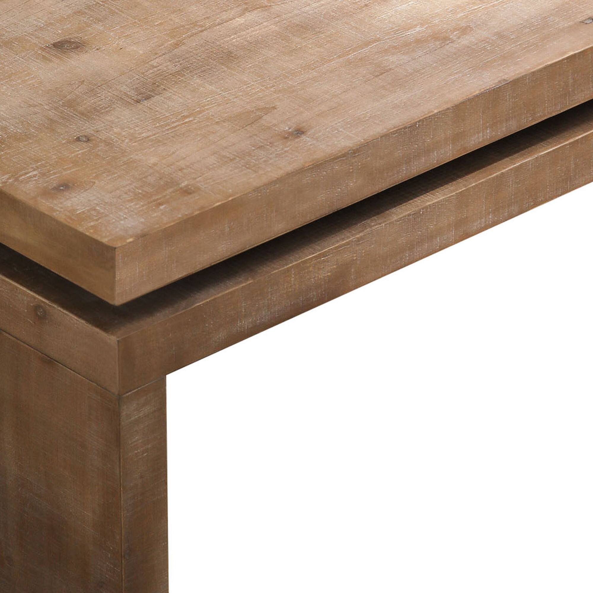 Alt View 4. GOODSILO - Contemporary Floating Top Coffee Table with Sleek Design for Modern Living Rooms - Natural Wood.