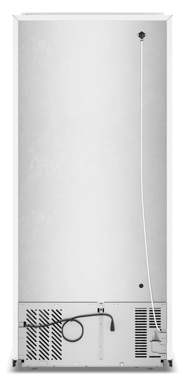 Back. Amana - 28 in. Wide 14 cu. ft. Top-Freezer Refrigerator With A Large Crisper Drawer - White.