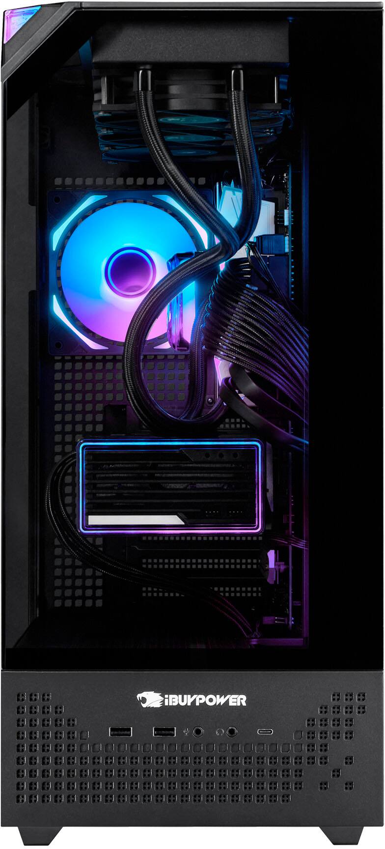 iBUYPOWER iBUYPOWER Element Pro Black Gaming Desktop PC Intel Ultra 7 ...