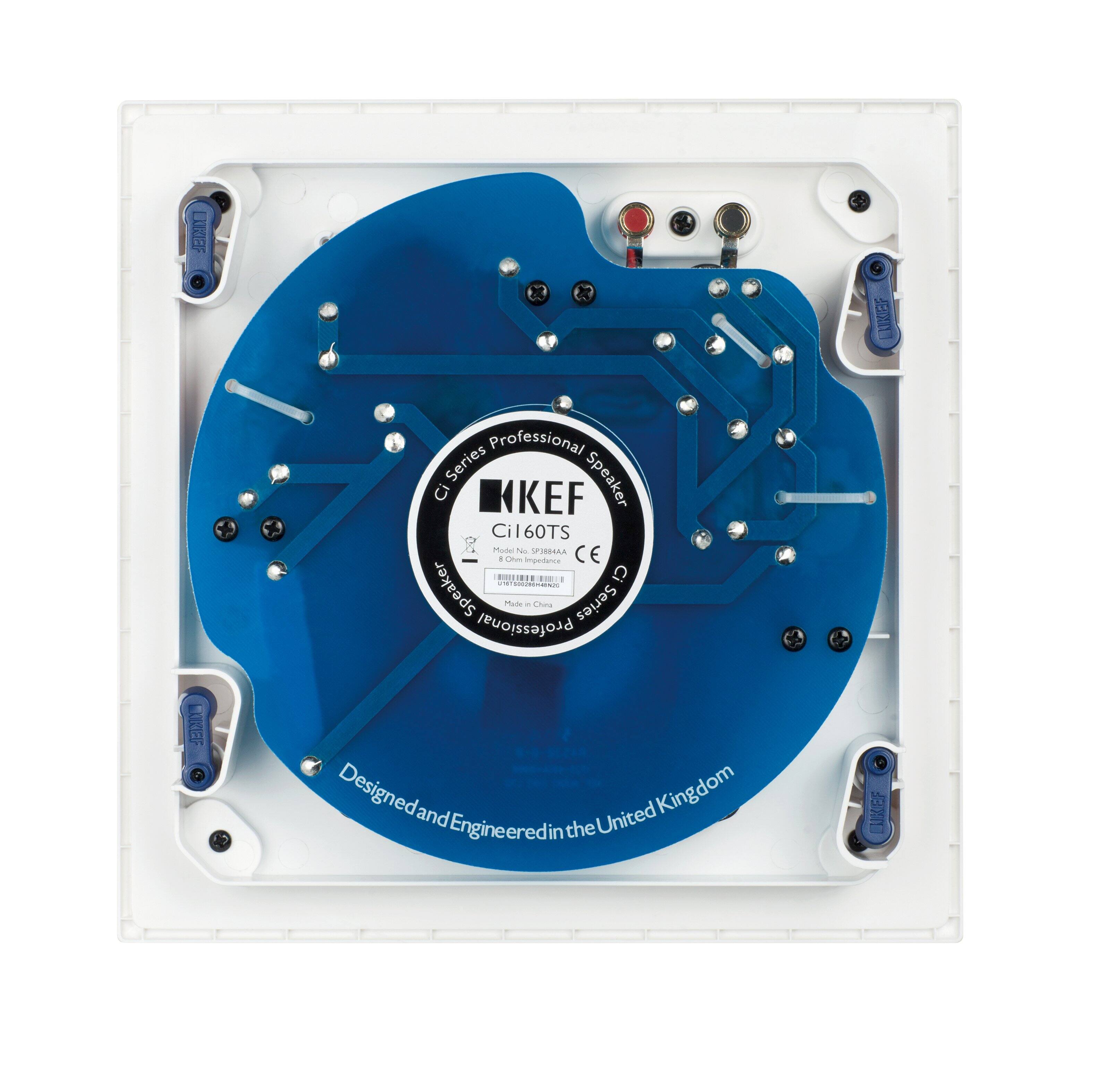 KEF Professional Series Speaker  
Ci160TS  
Designed and Engineered in the United Kingdom  
Made in China  

Model No: S1888  
CE Mark  
RoHS  

Designed and Engineered in the United Kingdom