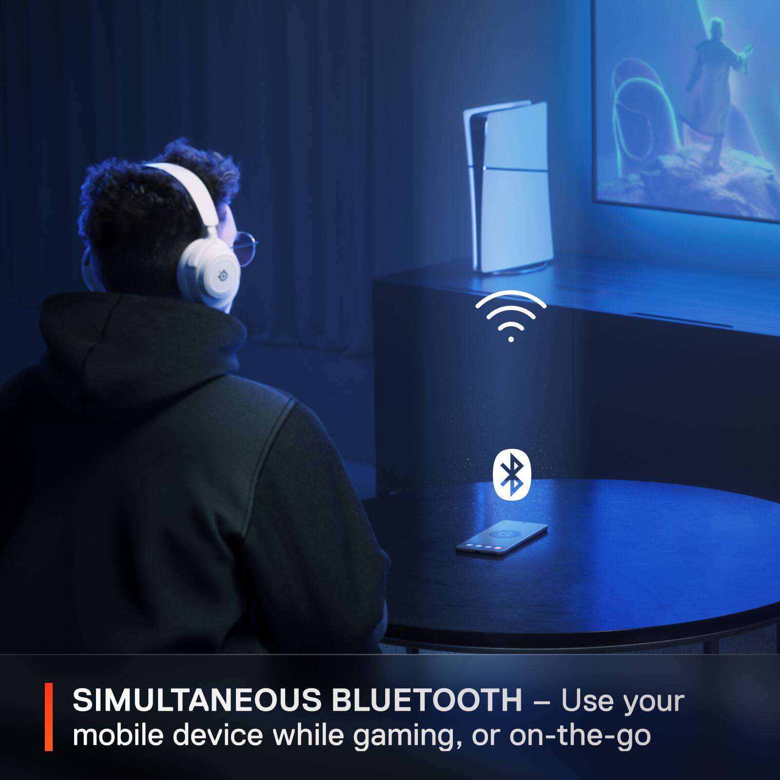 Simultaneous Bluetooth - Use your mobile device while gaming, or on-the-go.