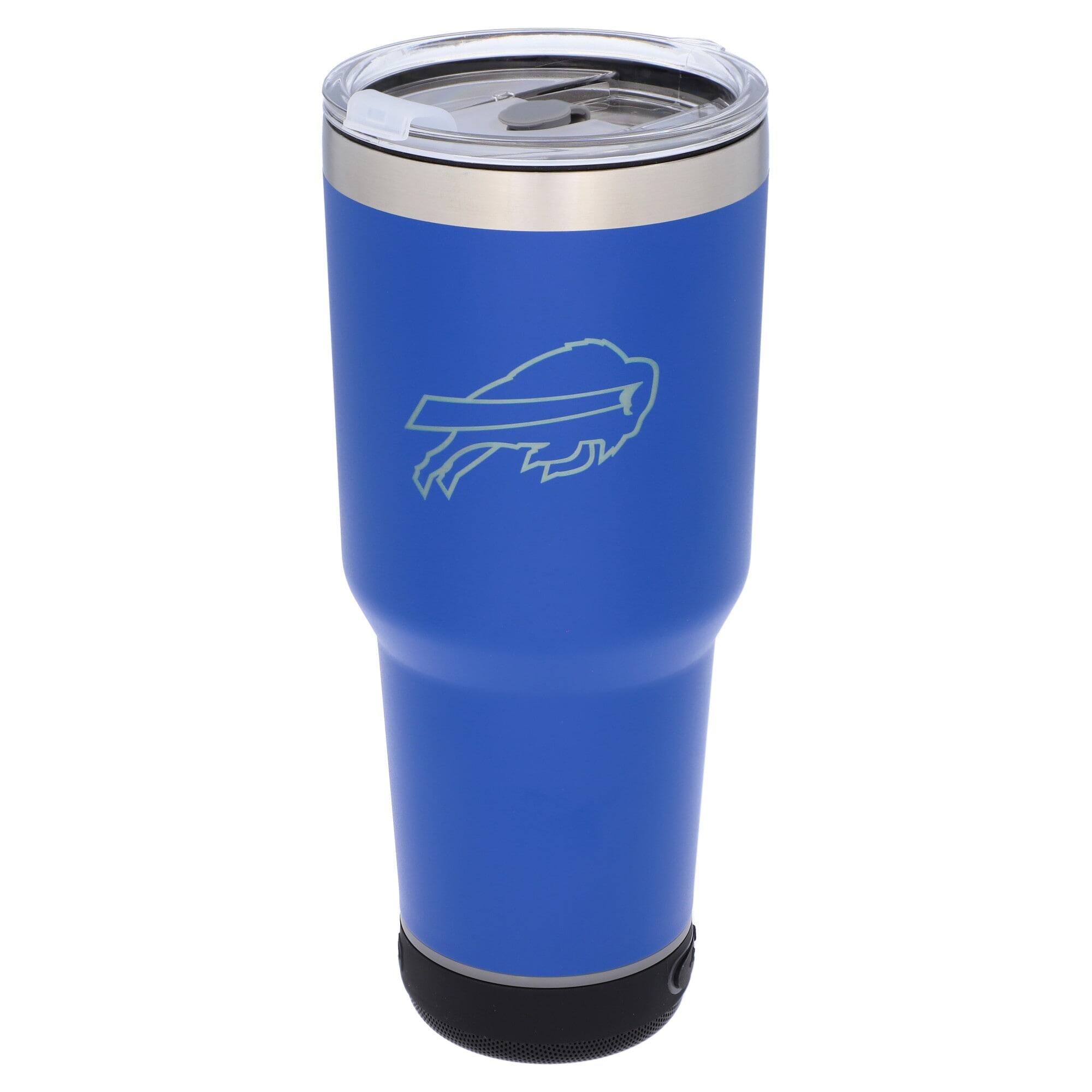 Front. The Memory Company - Buffalo Bills 30oz. Stainless Steel LED Bluetooth Tumbler - Multicolor.