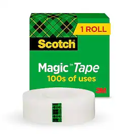 Scotch - Magic Tape Refill, 0.75" x 36 yds., 1" Core (810-341296) - Invisible Clear