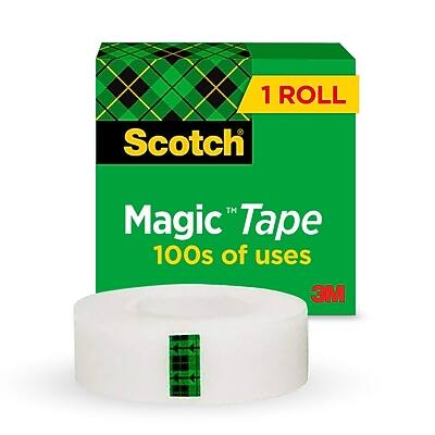 Scotch - Magic Tape Refill, 0.75" x 36 yds., 1" Core (810-341296) - Invisible Clear