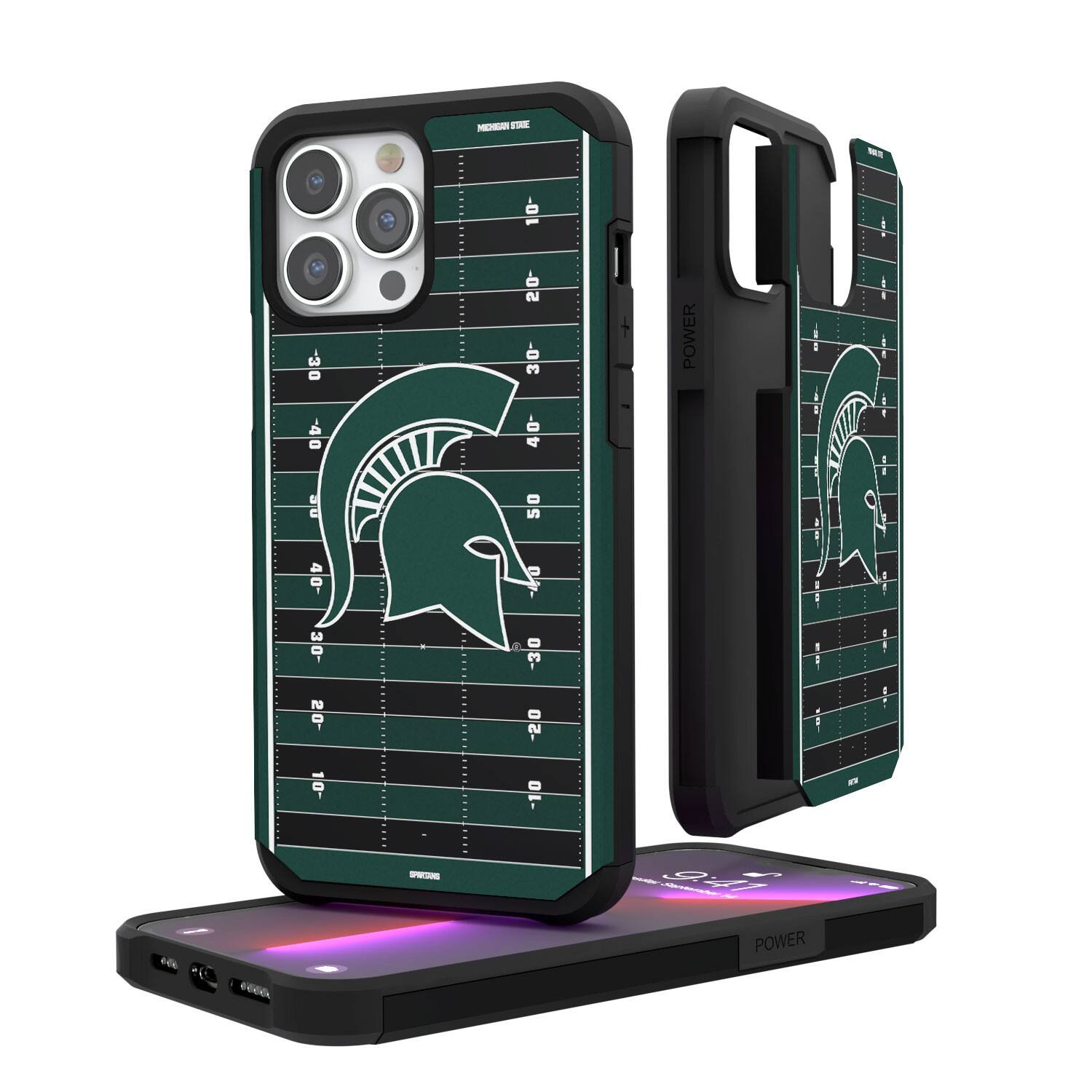Keyscaper - NCAA - Michigan State Spartans Field iPhone Rugged Case - 15 - Multicolor price history on PriceWatchPro