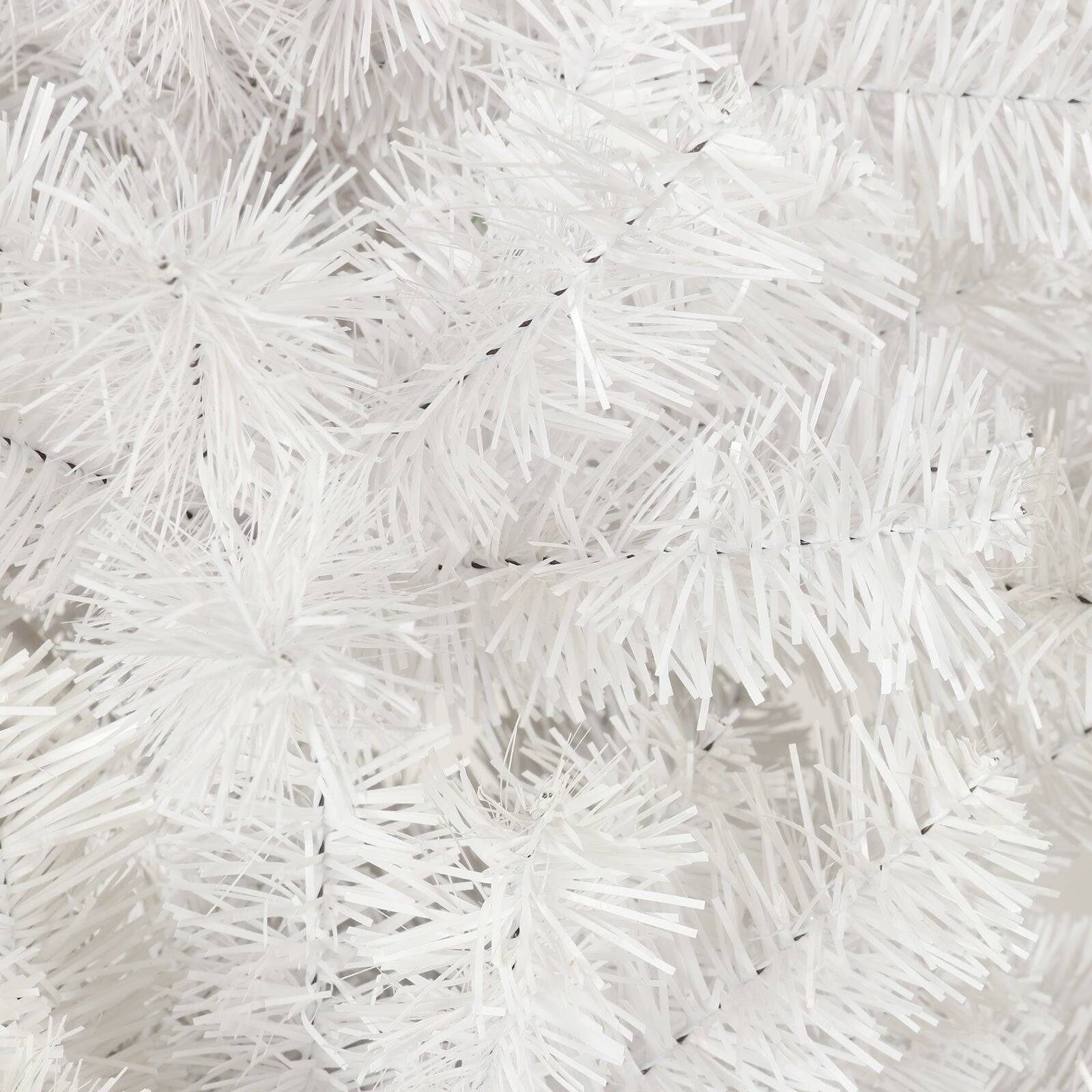 Alt View 7. BreeBe - 7.5FT White Slim Artificial Christmas Tree  Includes Foldable Metal Stand - White.