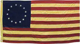 BreeBe - Aged Betsy Ross Flag 58" - Red, White, Blue