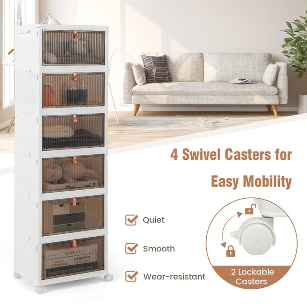 4 Swivel Casters for Easy Mobility  
Quiet  
Smooth  
Wear-resistant  
2 Lockable Casters