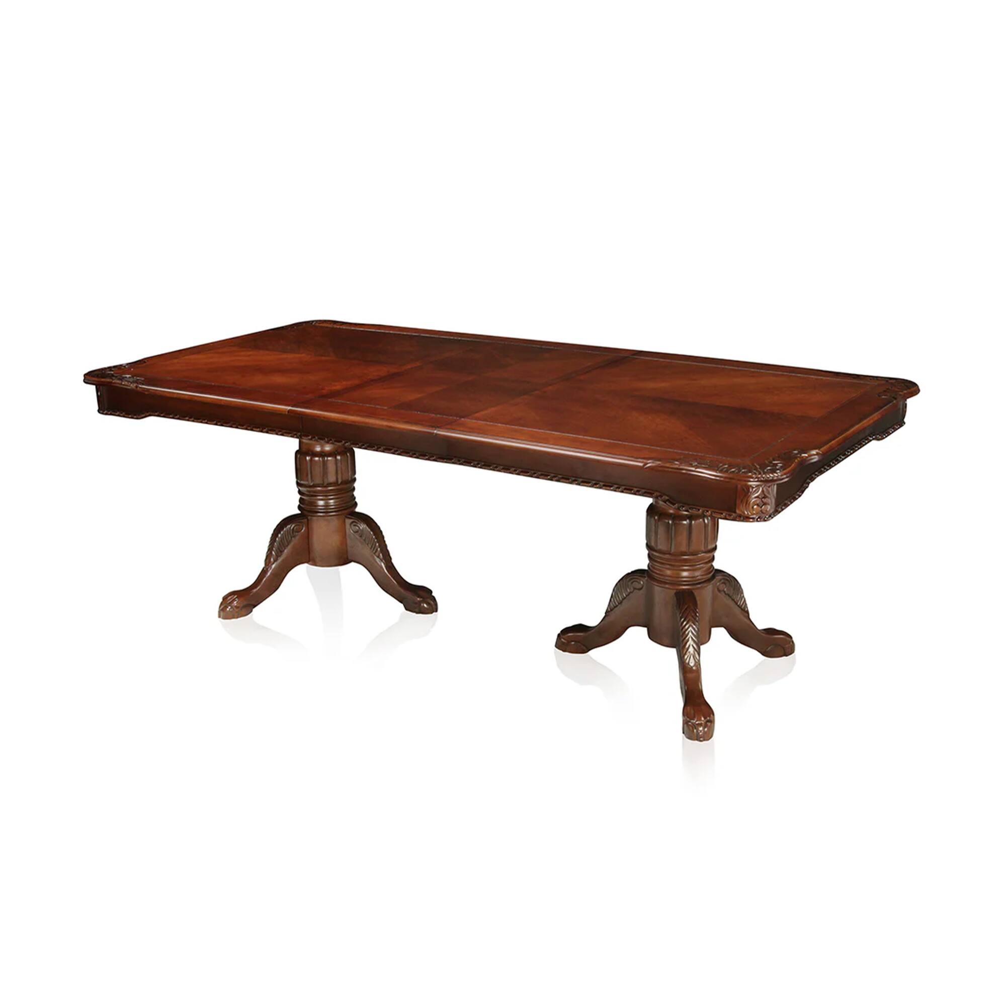 Manhattan Lane - Heo Dining Table, 66-84 Inch Extendable Rectangular Top - Cherry Brown