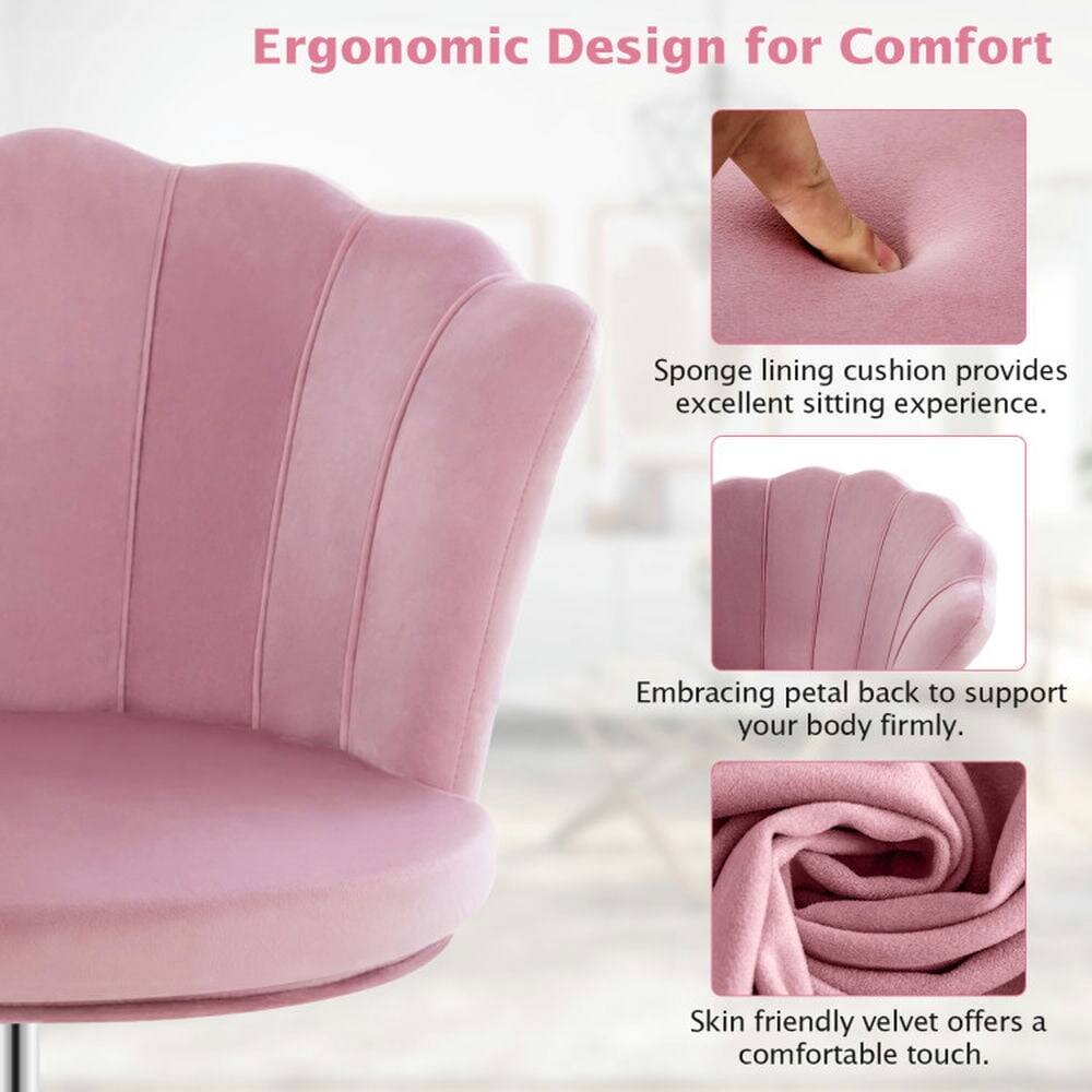 Ergonomic Design for Comfort

- Sponge lining cushion provides excellent sitting experience.
- Embracing petal back to support your body firmly.
- Skin friendly velvet offers a comfortable touch.