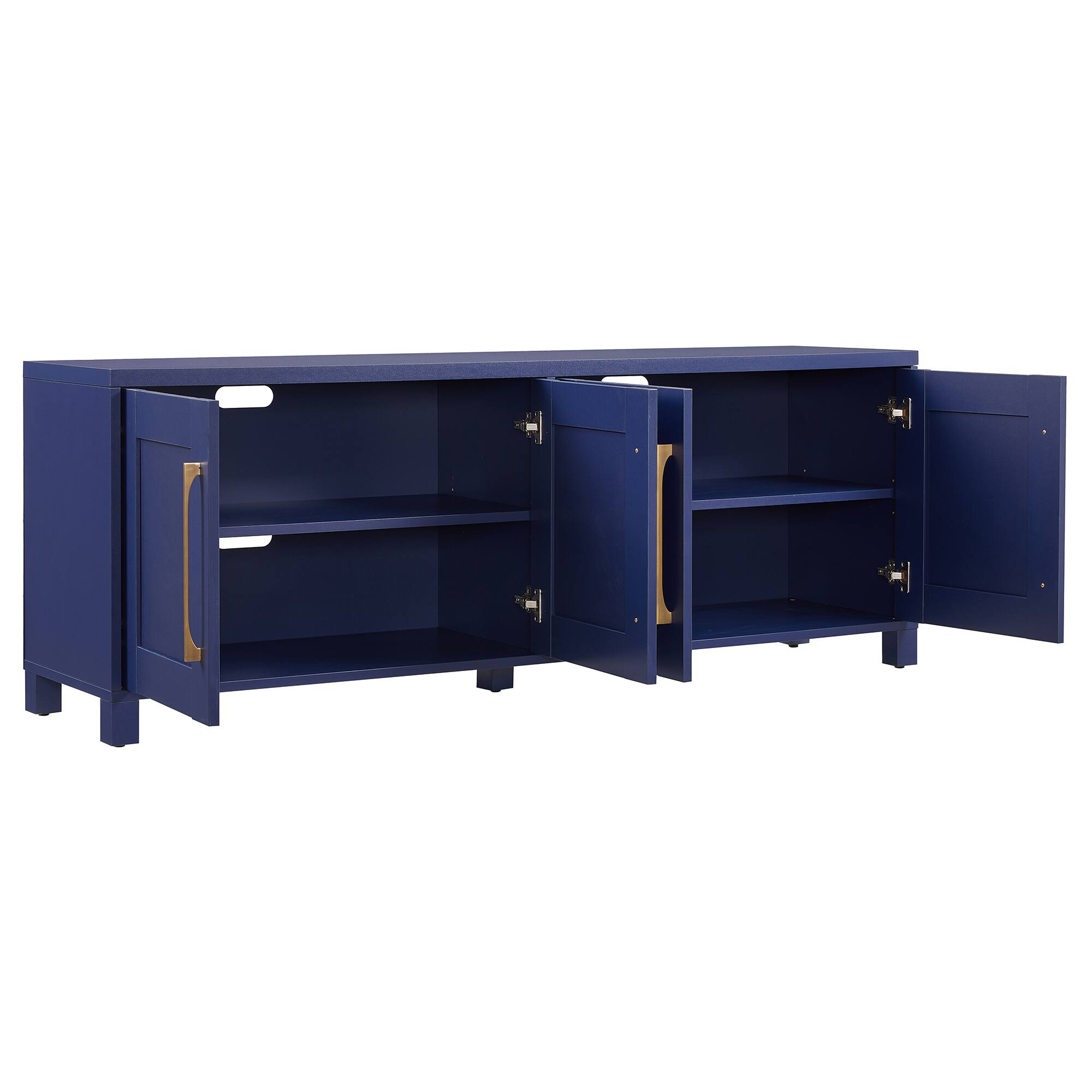 Alt View 16. Hudson&Canal - Chabot TV Stand Fits Most TVs up to 75 inches - Dark Blue.