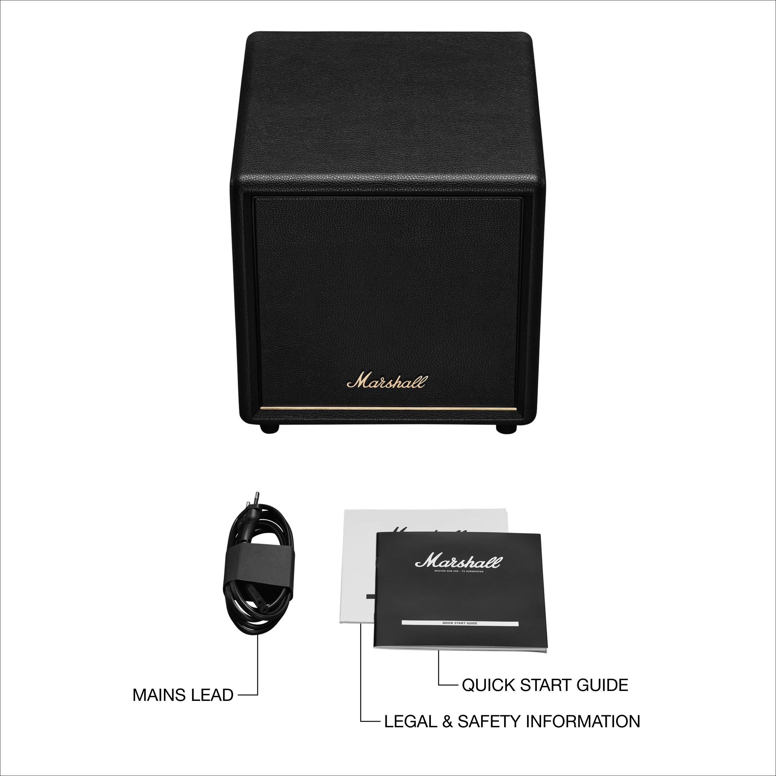 Marshall  
MAINS LEAD  
QUICK START GUIDE  
LEGAL & SAFETY INFORMATION