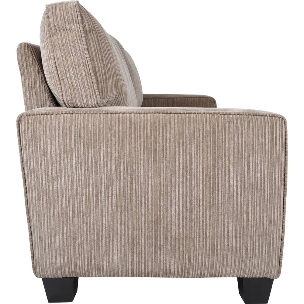 Left. Serta - RTA Santa Cruz Collection 73- inch Loveseat - Beige.