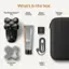 What's in the box:

1. The Dome Shaver Pro
2. Dome Soother
3. Power Adapter
4. Storage Case
5. ManScaped Dome Soother
6. USB-C Cable
7. Protective Cap
8. 182m/40m Cord