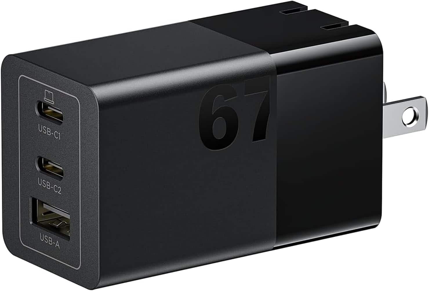 Lenovo - USB-C Fast Charger and AC Power Adapter for Laptops, Tablets and Phones - Black