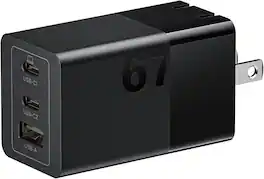 Lenovo - USB-C Fast Charger and AC Power Adapter for Laptops, Tablets and Phones - Black