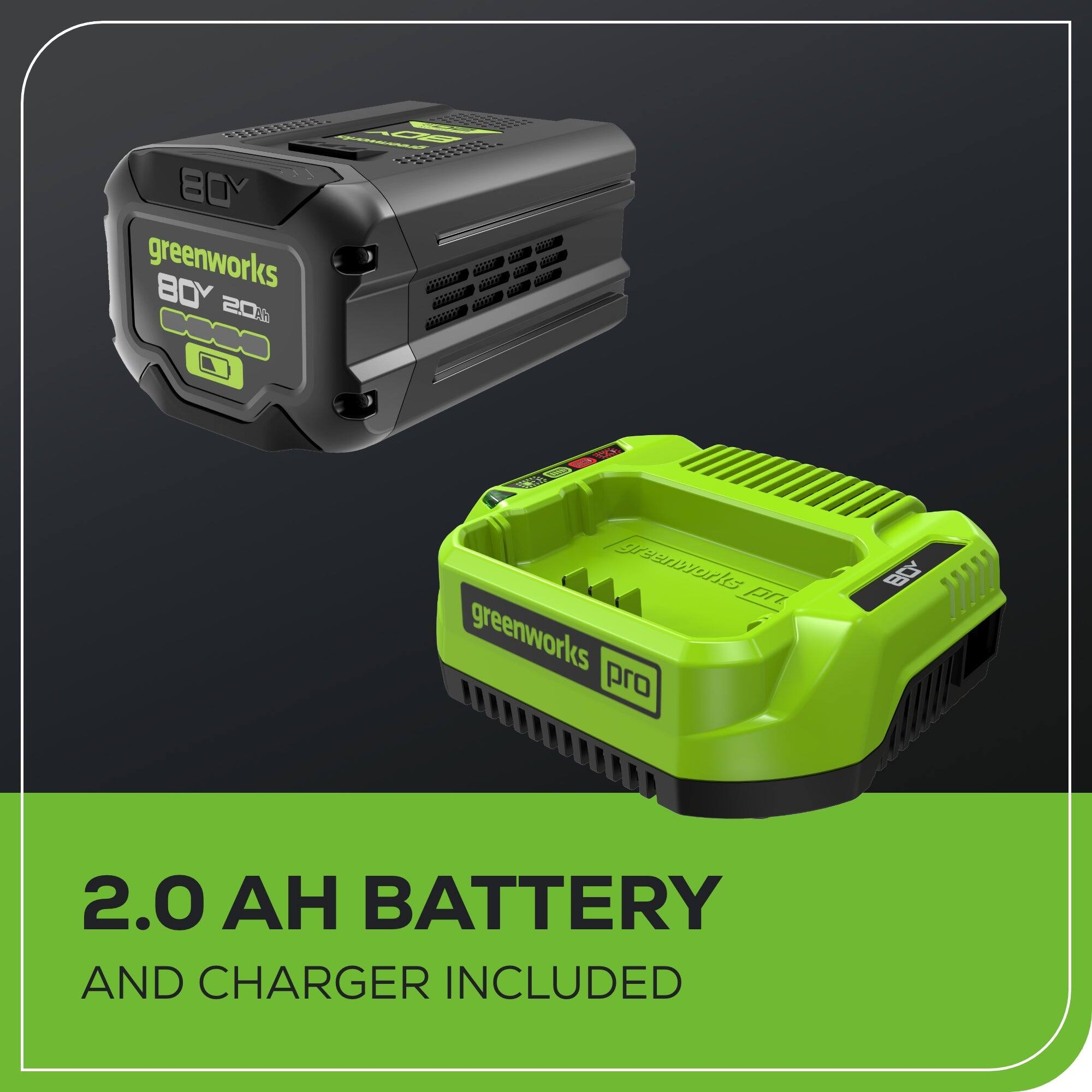 3XXXXX3115 1d T3003300 BOY a greenworks  JAN 915 d 3999999 dA 1 B0Y  GP999  201 M PPO -  V 12 fgrannurs pn greenworks pro DB 2.0  BATTERY AND CHARGER INCLUDED