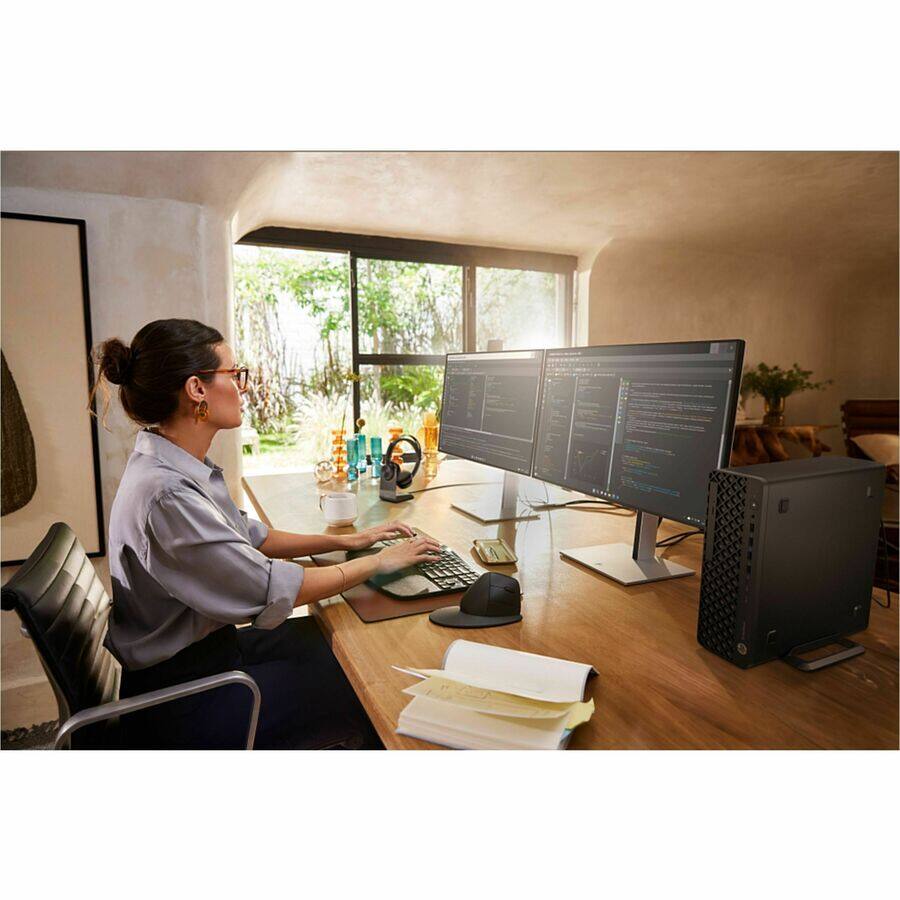 Alt View 7. HP - HP EliteDesk 8 G1i Desktop Computer - Intel Core Ultra 7 15th Gen 265 - vPro Technology - 32 GB - 1 TB SSD - Small Form - Black.