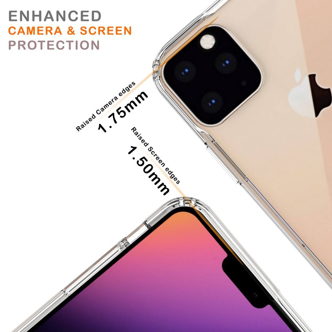 ENHANCED CAMERA & SCREEN PROTECTION  
Raised Camera edges 1.75mm  
Raised Screen edges 1.50mm