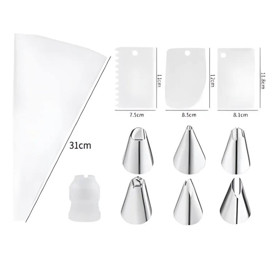 Pipe Rack Design Simple Kitcheniva Reusable Silicone Piping Bag with Accessories, 11 Pcs Set ...