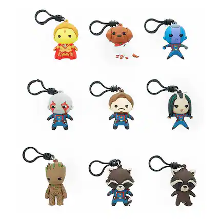 Front. Marvel - Marvel Guardians of the Galaxy Vol. 3 3D Foam Bag Clip | 1 Random - Purple.