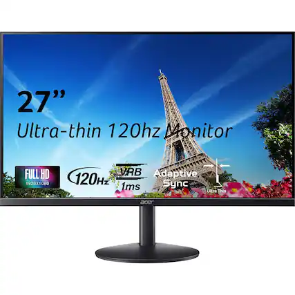 27" Ultra-thin 120Hz Monitor
FULL HD 1920x1080
120Hz
VRB
1ms
Adaptive Sync
Ultra Thin