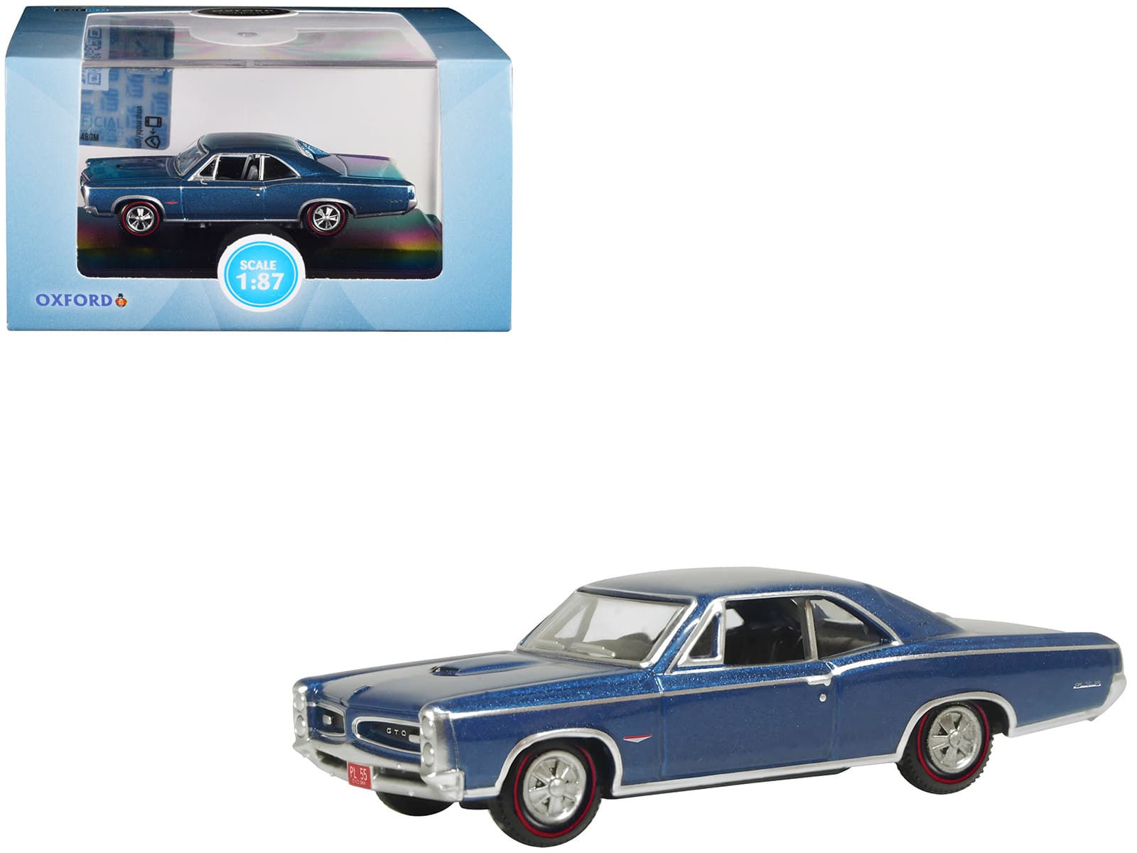 1966 Pontiac GTO Fontaine Blue Metallic 1/87 (HO) Scale Diecast Model Car by Oxford Diecast price history on PriceWatchPro