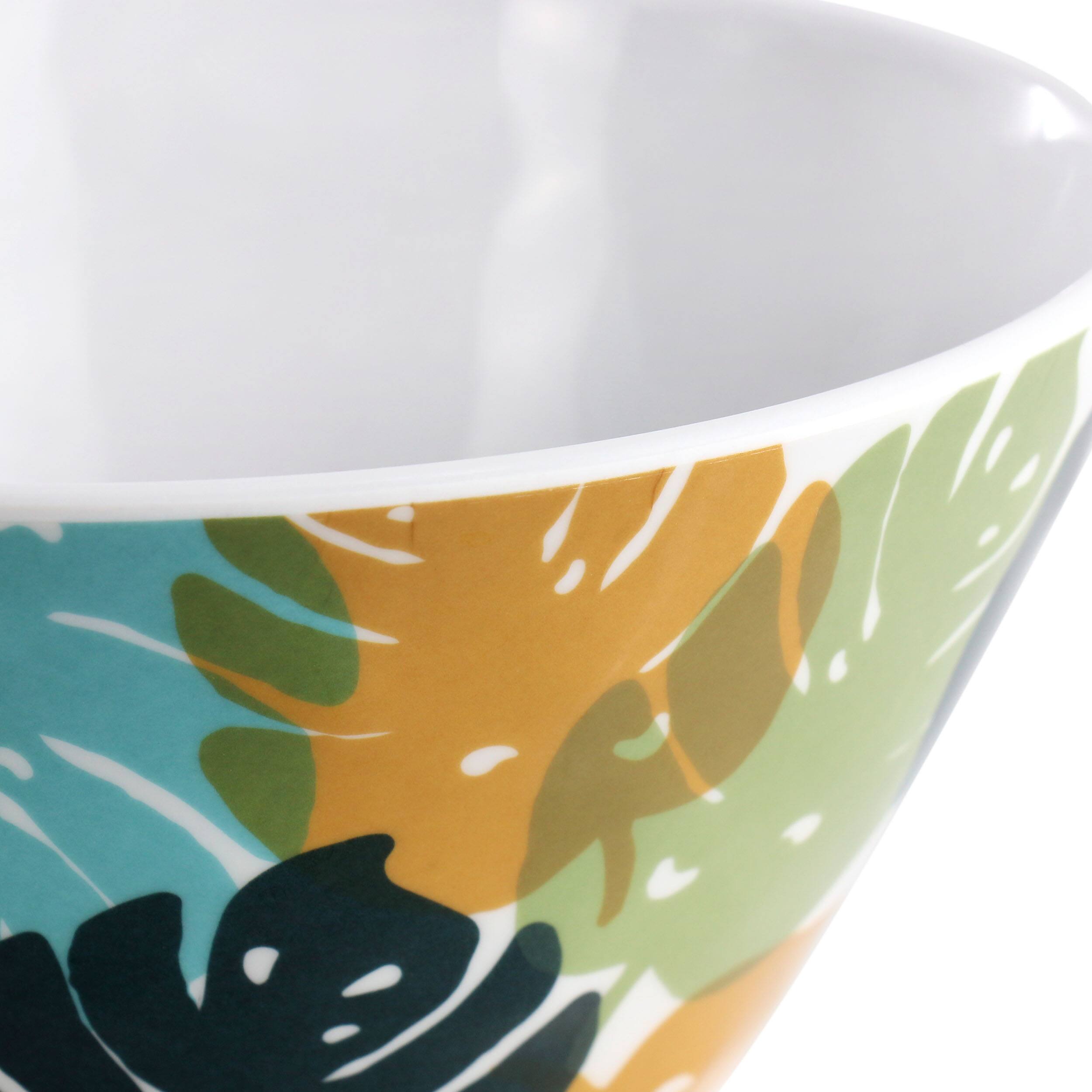 Alt View 3. Gibson - Gibson Home Tropical Sway 12 Piece 6 Inch Melamine Bowl Set in Multi Color Leaf - Multi.