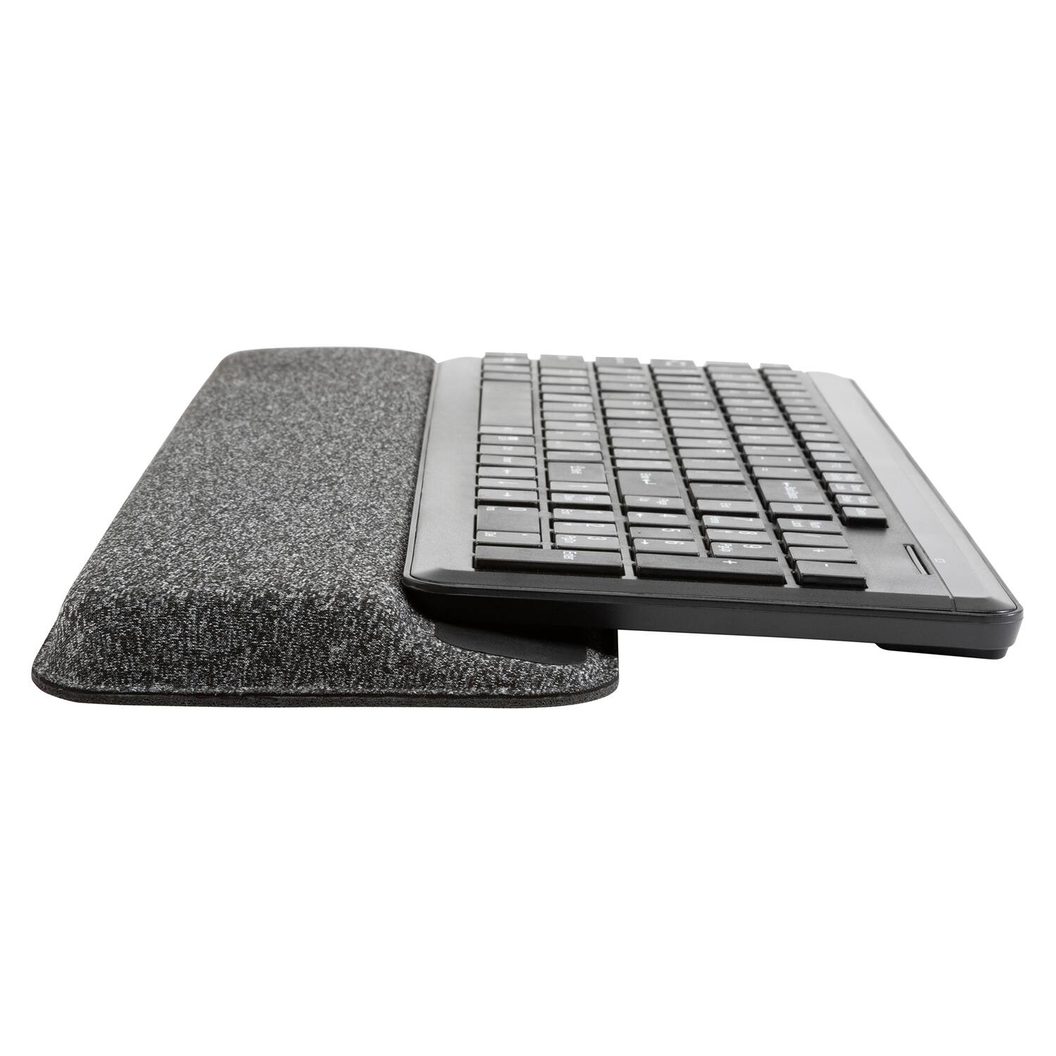 Alt View 1. Allsop - Premium Plush Angled  Wrist Rest - GRAY.